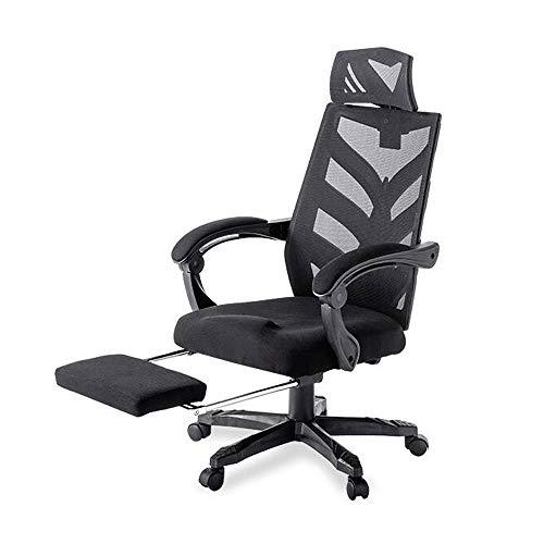 テレワーク デスクワーク 家でのお仕事に！ 〈Gravina〉 メッシュリクライニングチェア （フットレスト付き）
