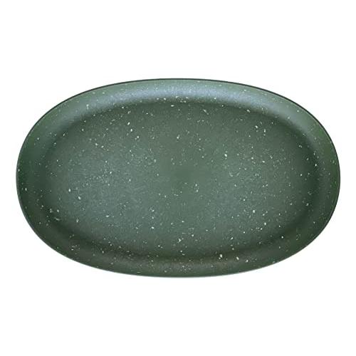 八幡化成 エコポット/エコプレートオーバル 490 グリーン 『パピエ Hachiman gardens:papier』 243267 日本製