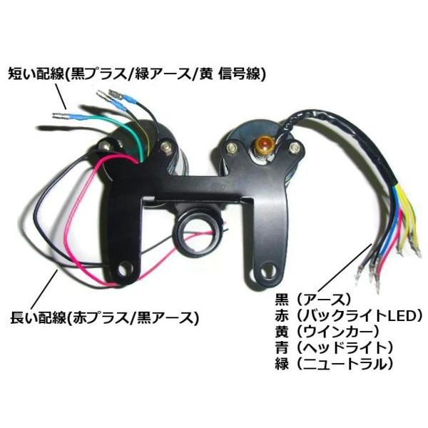 超美麗フルLED仕様！バイク用汎用φ60mm/インジケーター付機械式