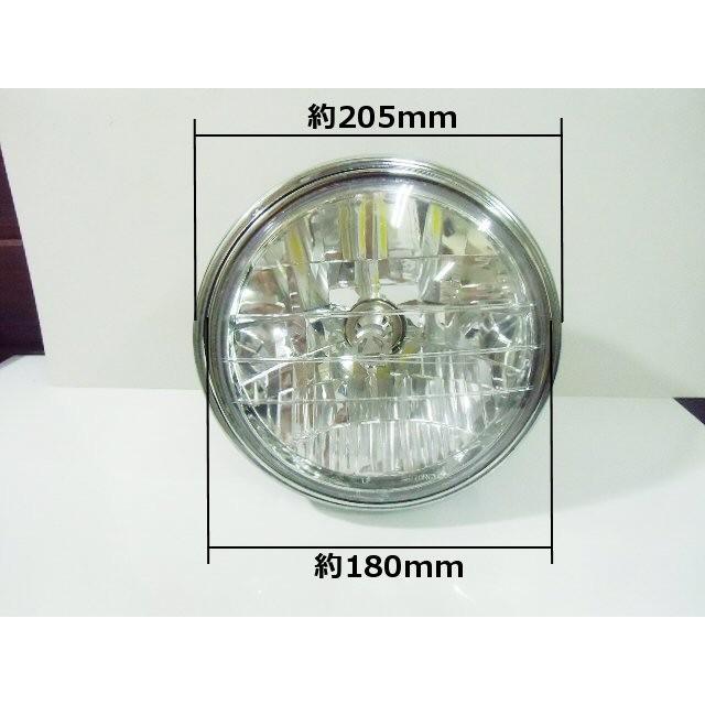 在庫処分 バイク用 汎用 LED ヘッドライト マルチリフレクター搭載