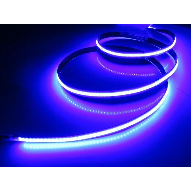 超光量! 24v COB 面発光 LED テープライト 5m巻き 極薄2mm 青 ブルー