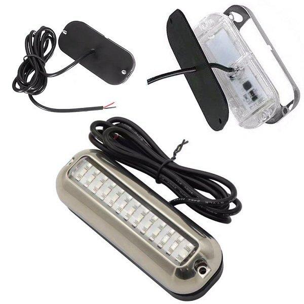 DC 12V 24V LED 水中 サーチライト 青 ブルー 完全防水 IP68 50W 照明