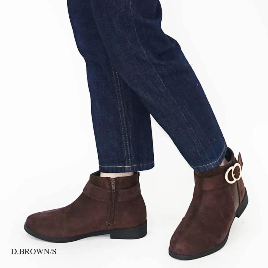 【20%OFFクーポン対象】ブーツ ショートブーツ レディース 靴 フラット ぺたんこ ペタンコ 痛くない 40代 30代 | Scramble | 13