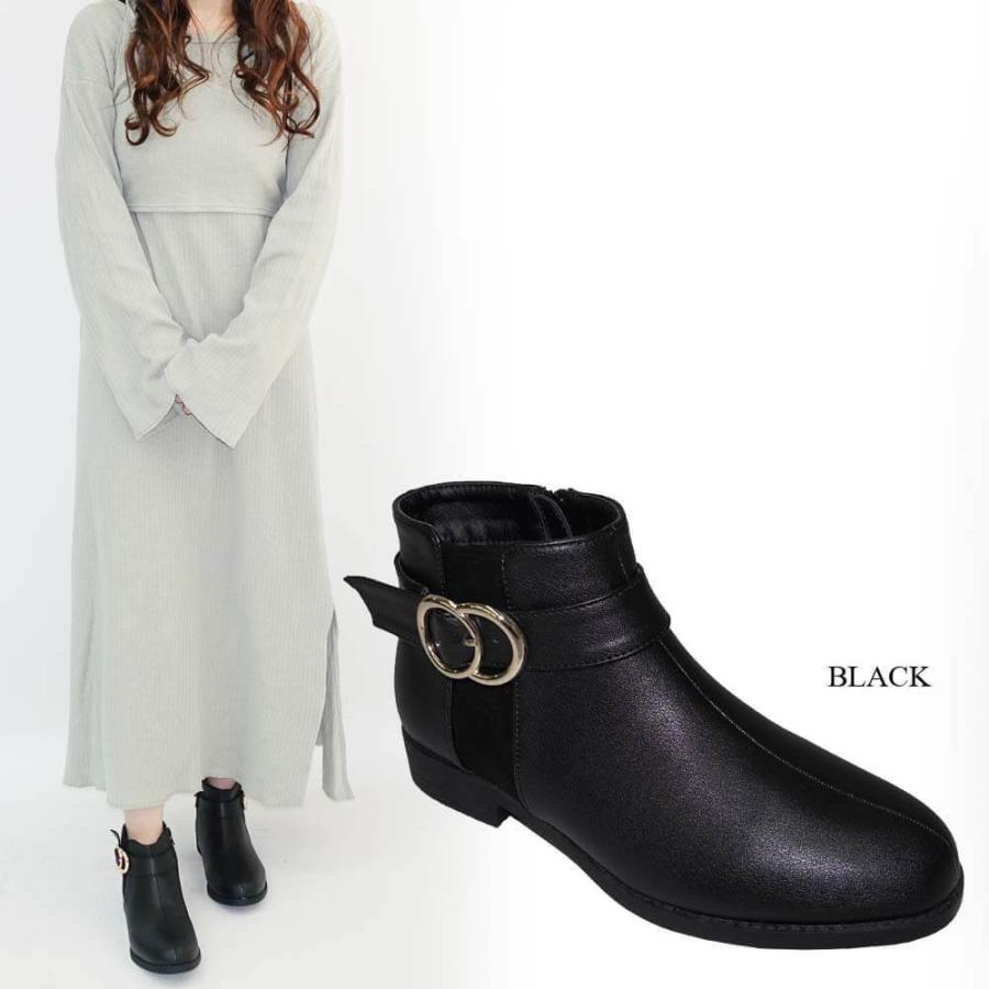 【20%OFFクーポン対象】ブーツ ショートブーツ レディース 靴 フラット ぺたんこ ペタンコ 痛くない 40代 30代 | Scramble | 06