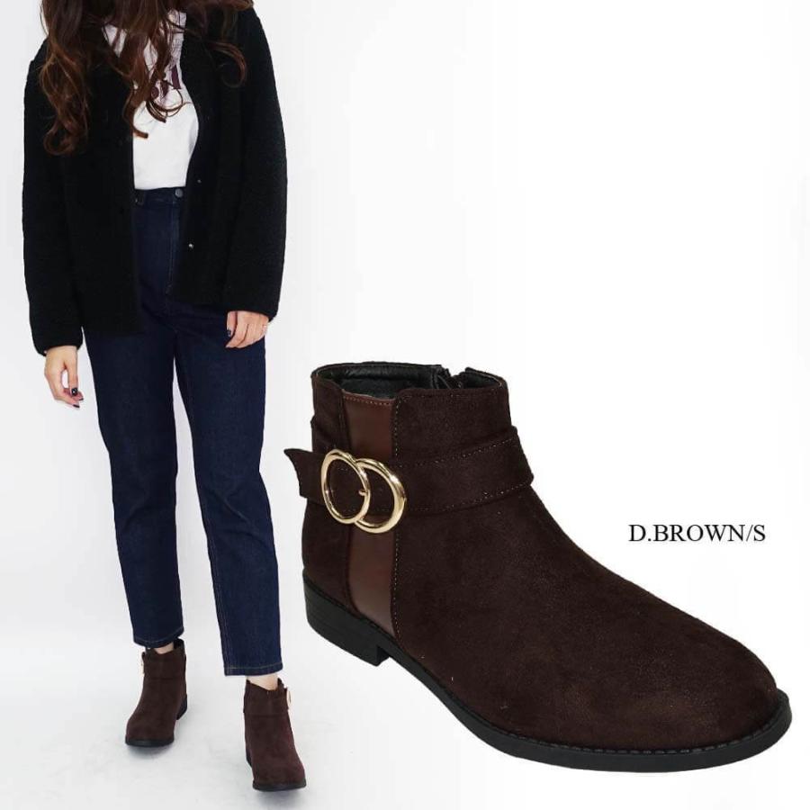 【20%OFFクーポン対象】ブーツ ショートブーツ レディース 靴 フラット ぺたんこ ペタンコ 痛くない 40代 30代 | Scramble | 12