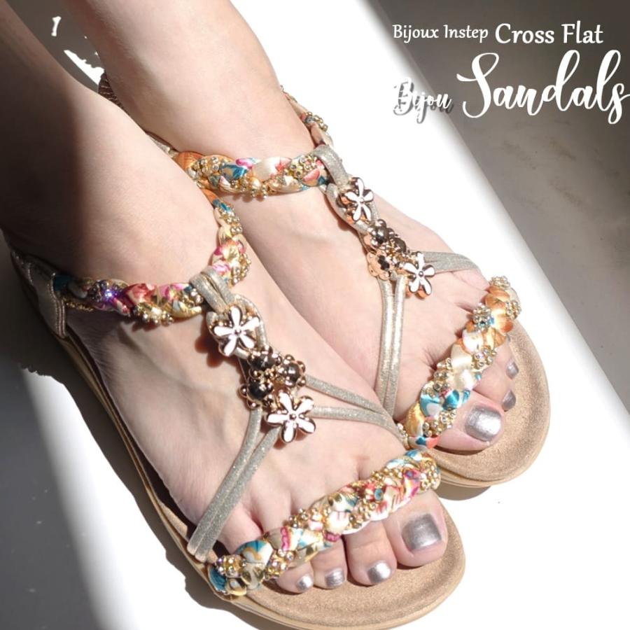 Scramble サンダル レディース ゴムストラップ 履きやすい 歩きやすい  