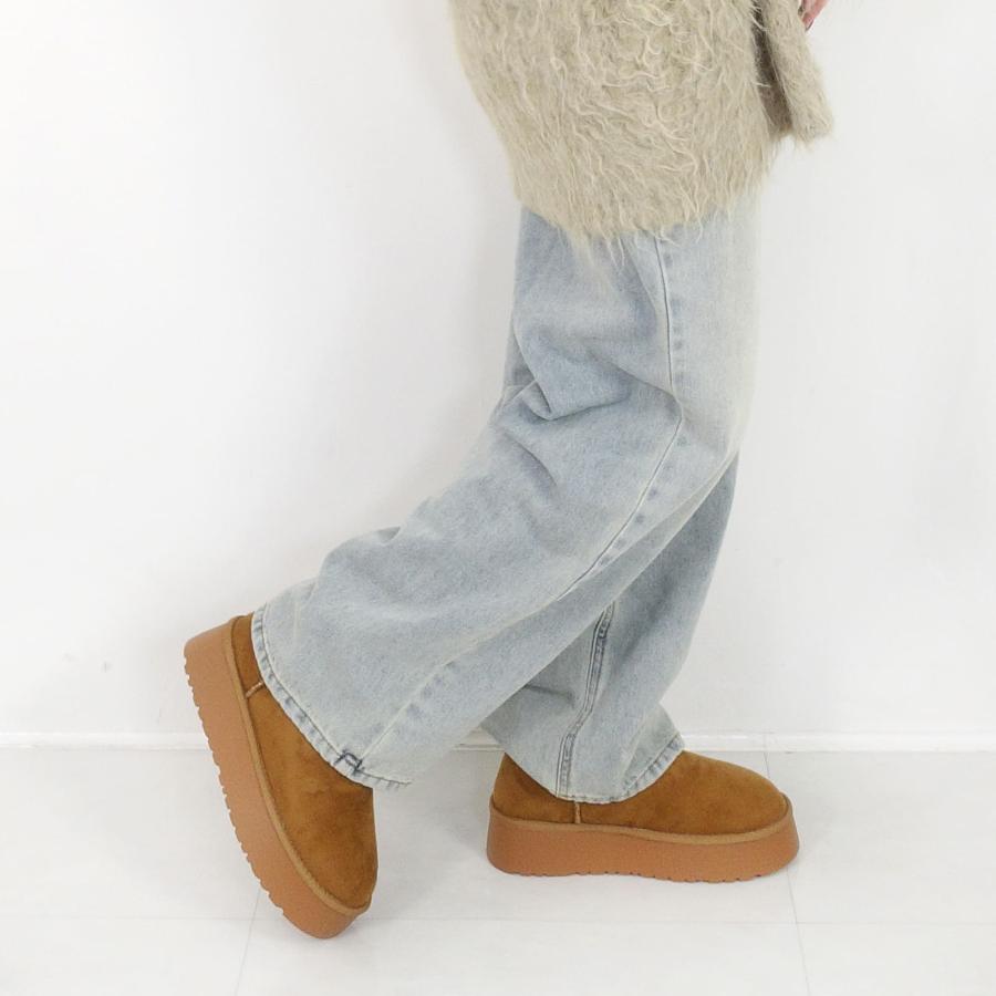 【30%OFFクーポン対象】ムートン 厚底 ショート ブーツ ムートンブーツ ショートブーツ レディース | Scramble | 14