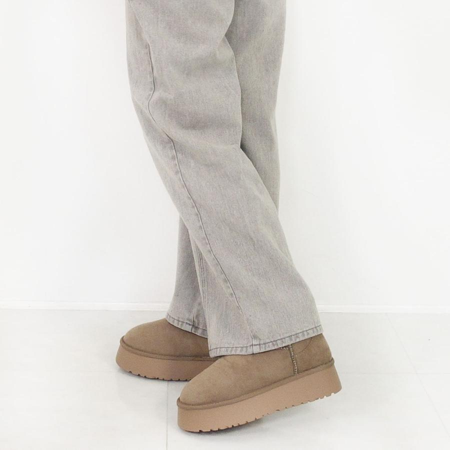 【30%OFFクーポン対象】ムートン 厚底 ショート ブーツ ムートンブーツ ショートブーツ レディース | Scramble | 17