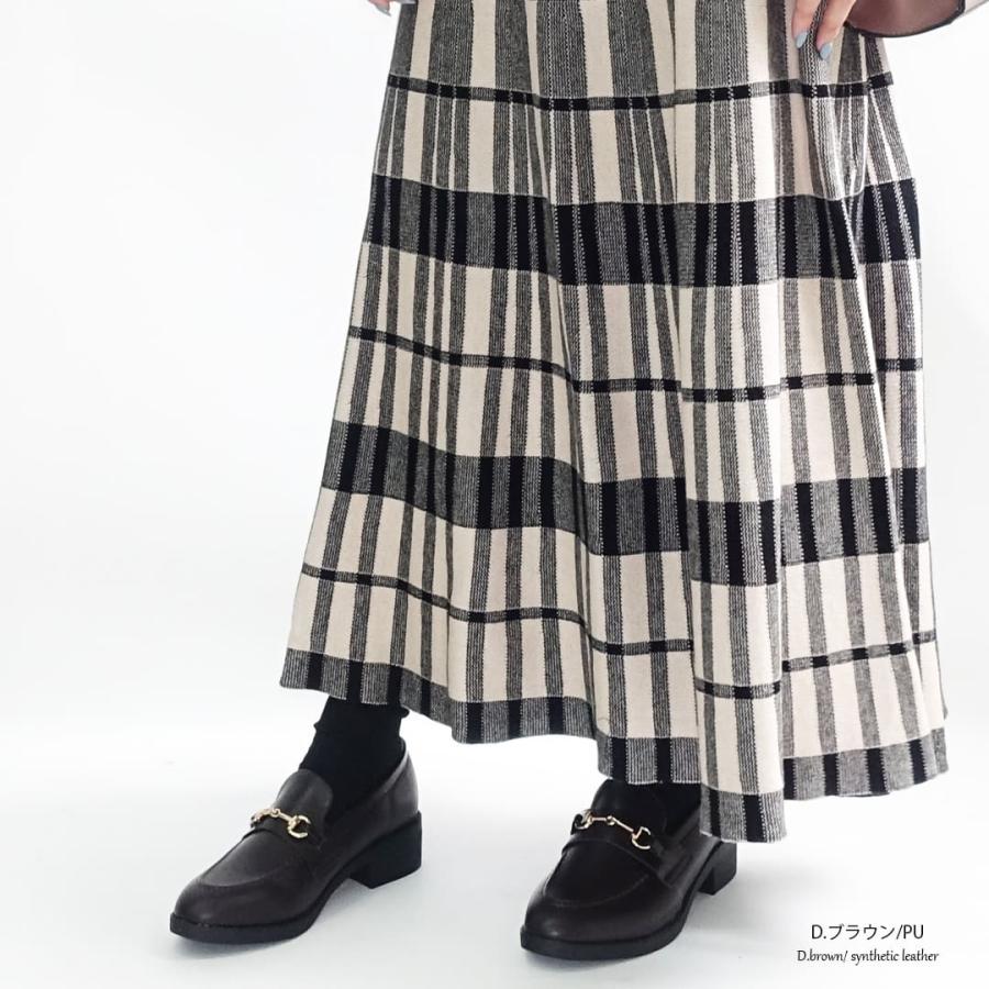 ローファー レディース 40代 ビット 履きやすい 歩きやすい マニッシュシューズ 黒 ブラック 靴 | Scramble | 13