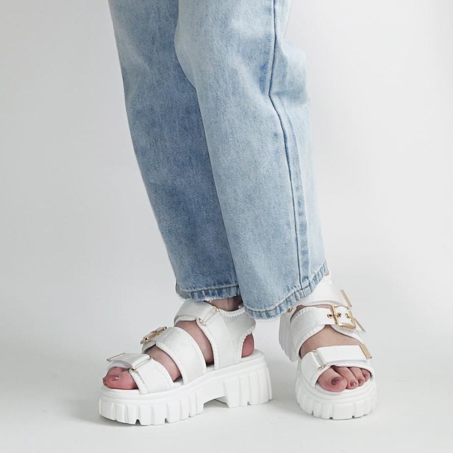 Scramble（スクランブル） サンダル レディース 厚底 歩きやすい 黒