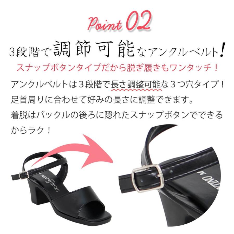 サンダル レディース 履きやすい 歩きやすい アンクルストラップ