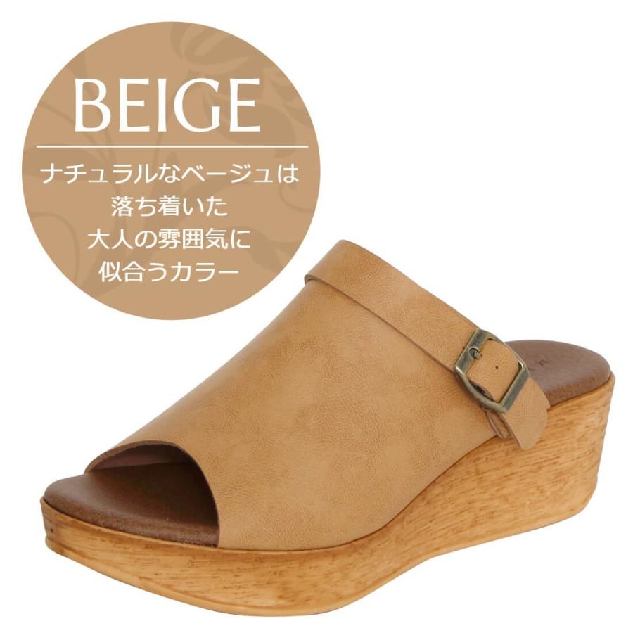 サンダル レディース 歩きやすい 痛くない 履きやすい ウエッジ サボ 
