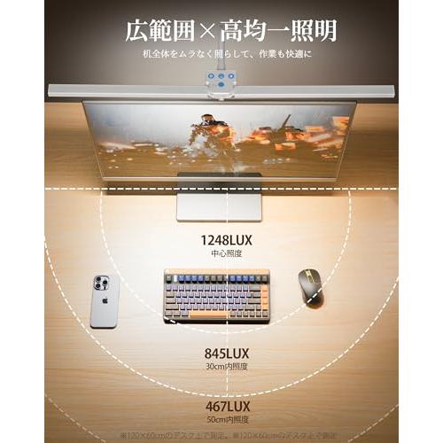 2025新登場Hoxhyon デスクライト LED 白 クランプ式 卓上ライト 電気