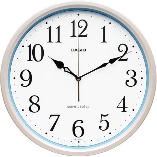 CASIO(カシオ) 掛け時計 壁掛け時計 電波時計 アナログ 夜間秒針停止