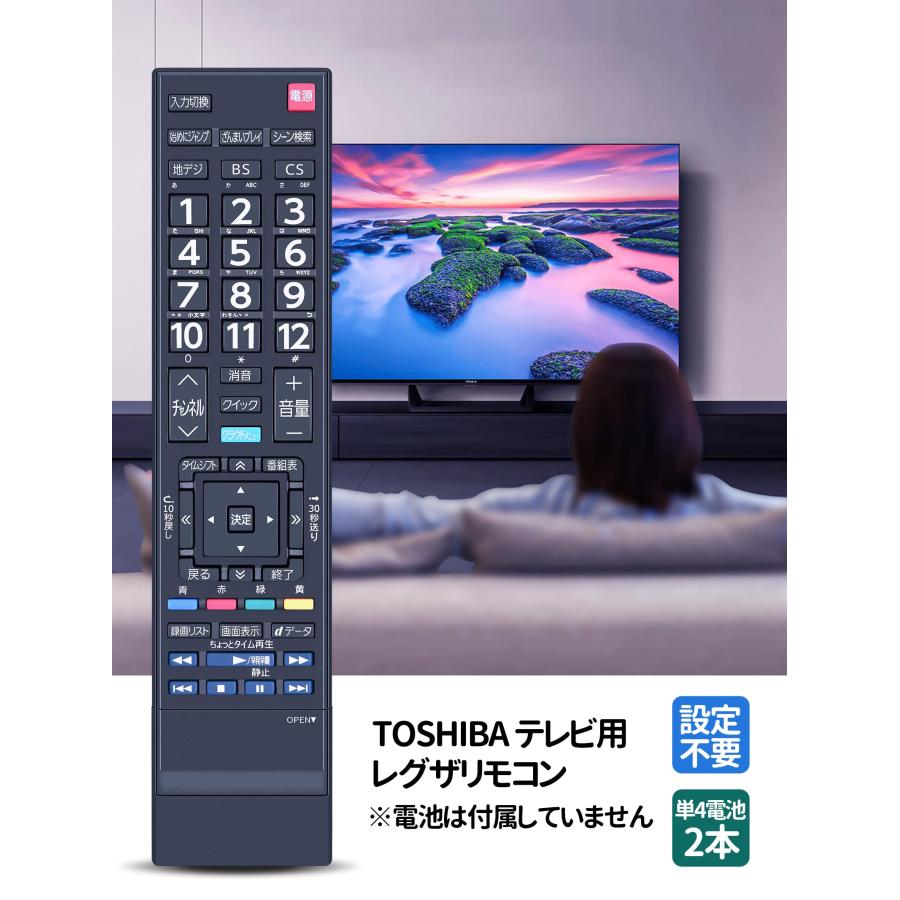 REGZA 液晶テレビ リモコン・説明書付き　55Z8 REGZA 液晶テレビ リモコン・説明書付き55Z8