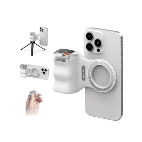 TELESIN マグネットスマホグリップ 自撮りグリップ Bluetoothリモコン