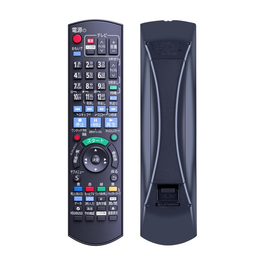 【未使用 中古品】Panasonic ブルーレイディスクレコーダー用リモコン N2QAYB000918(中古品) ブルーレイプレーヤーリモコン N2QAYB000918 for Panasonic