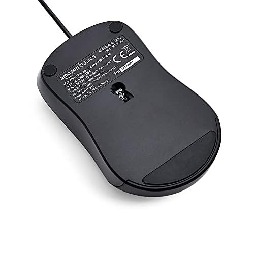 ベーシック USB 有線マウス 3ボタン 標準 ブラック : アールツー