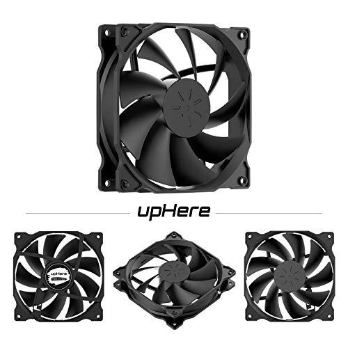 upHere 120mm PCケースファン 静音タイプ 25mm厚 1200rpm 小3ピンと