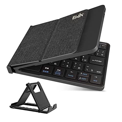 Ewin 折りたたみ式 Bluetooth5.1 キーボード 日本語配列 無線