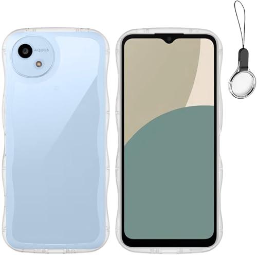 HILEGENER for AQUOS Wish 4 かわいい ケース うねうね レンズ保護 耐