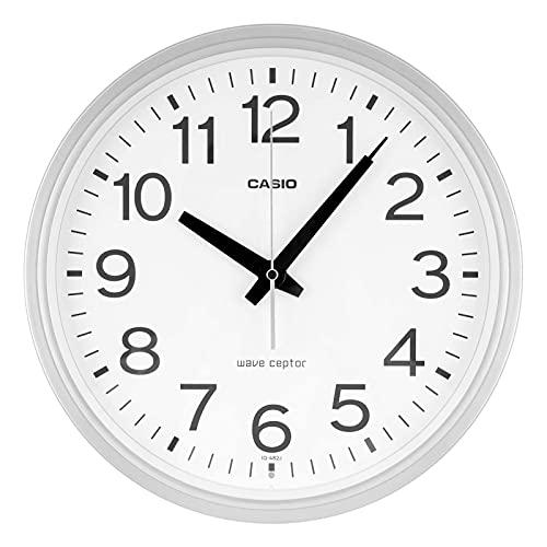 CASIO(カシオ) 掛け時計 壁掛け時計 電波時計 シルバー アナログ