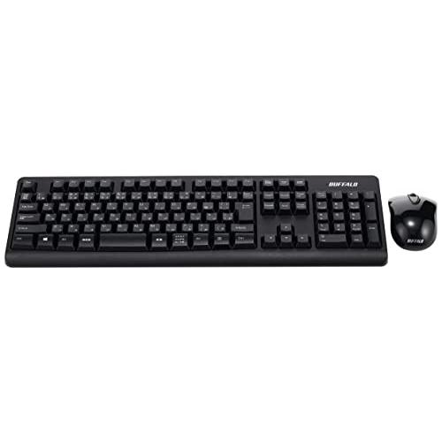 バッファロー BUFFALO ワイヤレス 無線 フルキーボード 静音マウス