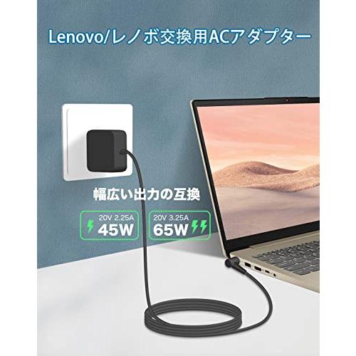 Lenovo ノートPC シルバー ACアダプター付き Amazon.co.jp: レノボ 用 acアダプター 65W 45W 角型 lenovo/レノボ