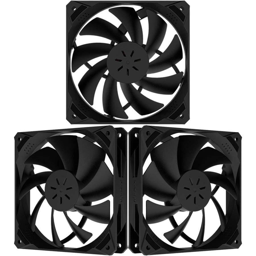 Novonest PCケースファン 120mm pwm 高性能 静音 ファン PWM 4PIN