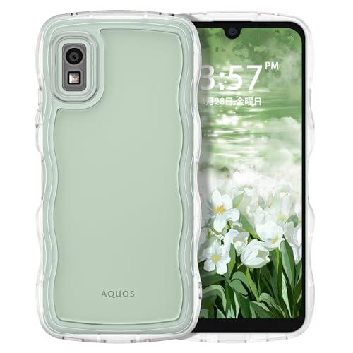 VENINGO AQUOS wish3 ケース SH-53D カバー クリア ウェーブ おしゃれ