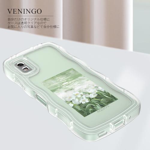 VENINGO AQUOS wish3 ケース SH-53D カバー クリア ウェーブ おしゃれ