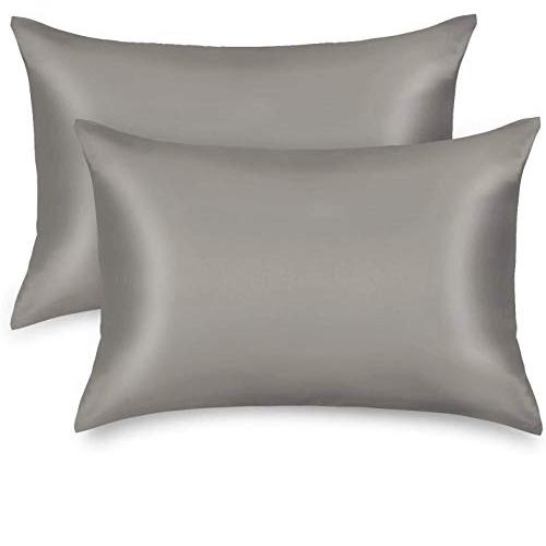 サテン 枕カバー 封筒式ピローケース 美肌 美髪 アイマスク付 枕カバー 2枚セット サテンの枕カバー 封筒式ピローケース 美肌 美髪