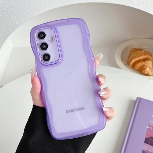 ZTOFERA Samsung Galaxy A54 5G ケース用、クリア透明可愛いうねうね