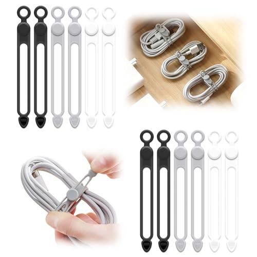 巻き付けタイプ・自由に調整・超便利 ケーブルクリップ コードクリップ