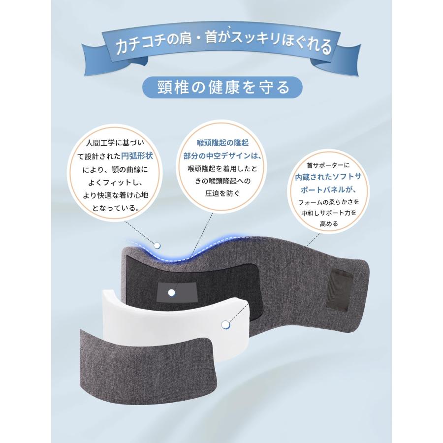 POWBRACE 首 頸椎 コルセット カラー ソフト ネックサポーター 家庭