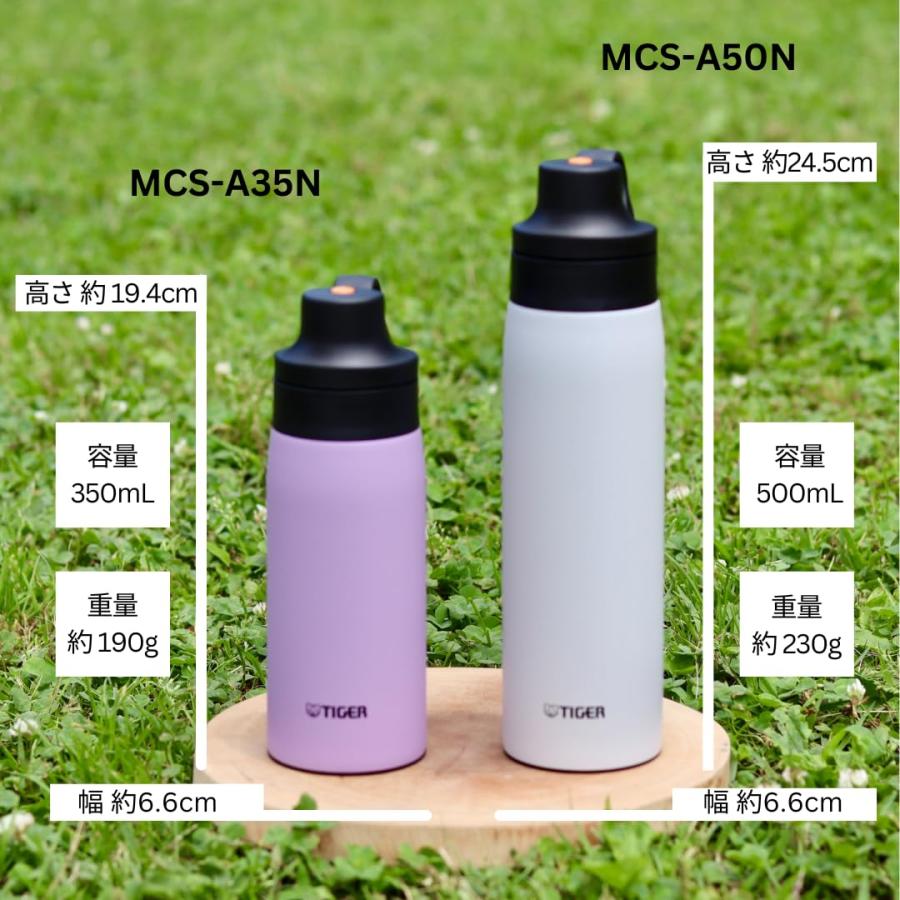 タイガー魔法瓶(TIGER) 水筒 350ml ステンレス製ストロー マグボトル
