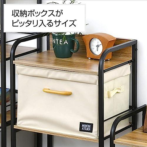 山善(YAMAZEN) ラック キャスター付き 2段 カラーボックス用収納