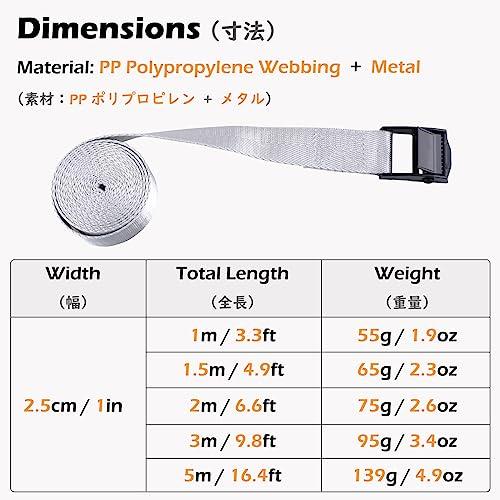TRIWONDER 荷締めベルト 荷締バンド ラッシングベルト 多用途 固定ベルト タイダウンベルト 結束バンド 梱包 ベルト 固定バンド 荷締 |  | 01