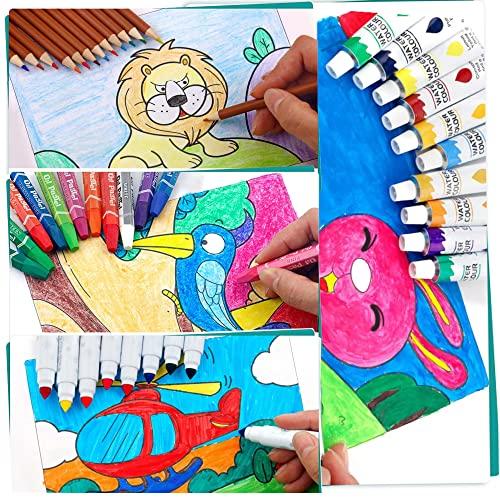 KINSPORY 画材ケース 139点入り アートクラフト 絵画 ぬりえ お絵かき