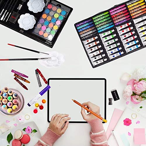 KINSPORY 画材ケース 139点入り アートクラフト 絵画 ぬりえ お絵かき