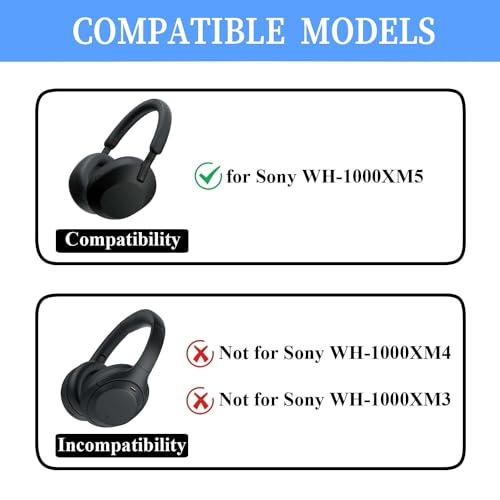 Adhiper Sony WH-1000XM5ヘッドフォン用 ケース カバー、WH-1000XM5