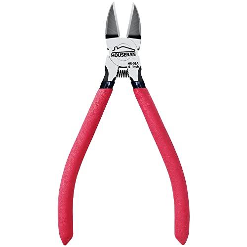 HOUSERAN ニッパー 工具 プラモデルニッパー 電工ニッパー 精密ニッパー 薄刃 強力 プラスチック バネ付き DIY 165mm の商品画像