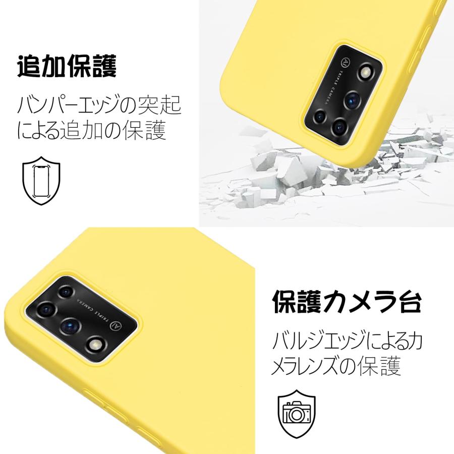Moilyo ZTE Libero 5G II A103ZT ケース シリコン レンズ保護