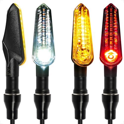 evermotor バイク ウインカー LED 流れるター E32認証 12V汎用 高輝度