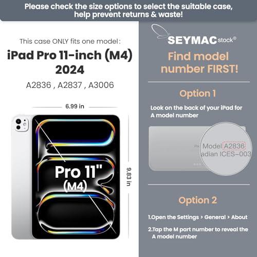 SEYMAC stock 2024年 11インチiPad Pro(M4)耐衝撃ケース 保護フィルム