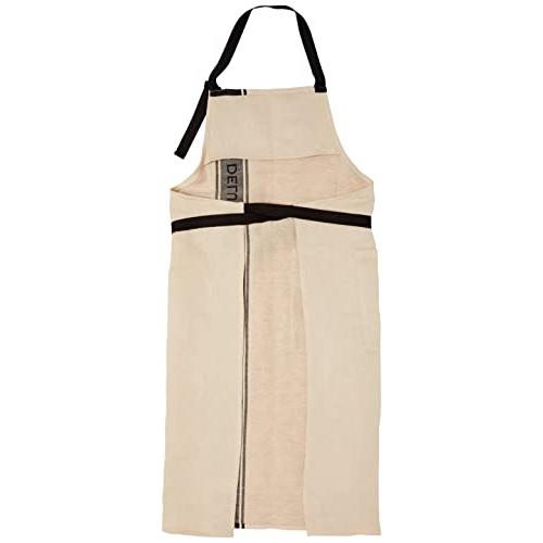 ディーンアンドデルーカ] ジャガードエプロン ブラック&ナチュラル