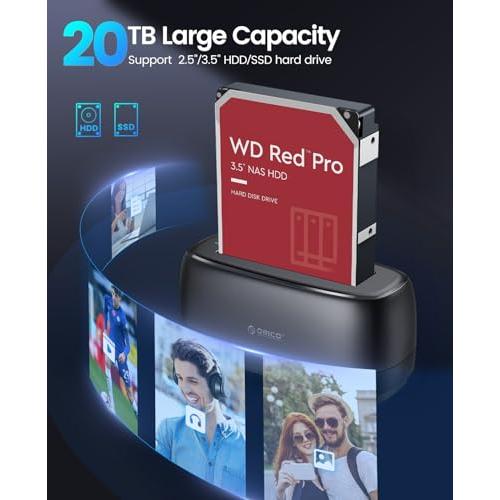 ORICO HDDスタンド 20TB USB 3.0 ハードディスクケース 2.5/3.5インチ