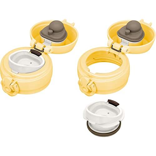 サーモス 水筒 真空断熱ケータイマグ 500ml クリームイエロー 飲み口