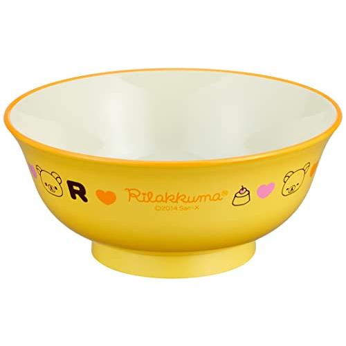 アサヒ興洋 リラックマ どんぶり 麺丼 イエロー 直径14.8×高さ6.5cm 食洗機対応 電子レンジ対応 日本製