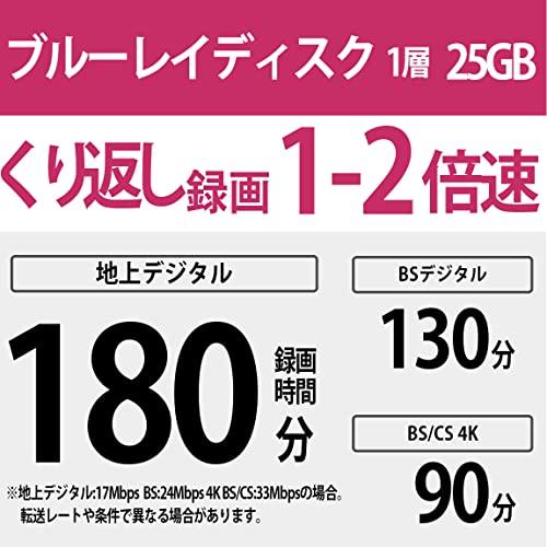 ソニー 日本製 ブルーレイディスク BD-RE 25GB (1枚あたり地デジ約3 